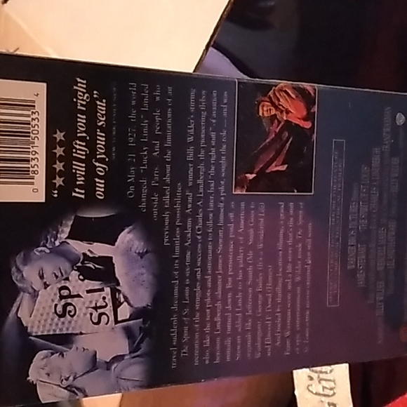 THE SPIRIT OF ST.LOUIS VHS - Picture 2 of 2